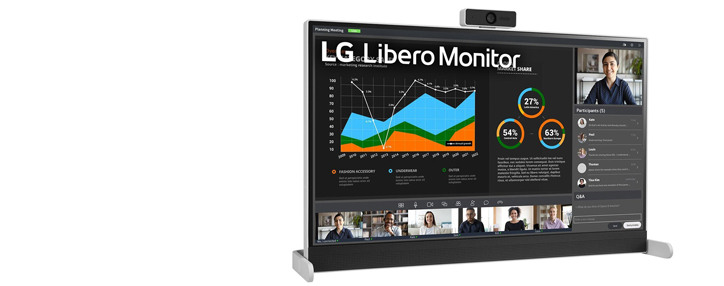  LG презентовала монитор с подставкой будущего