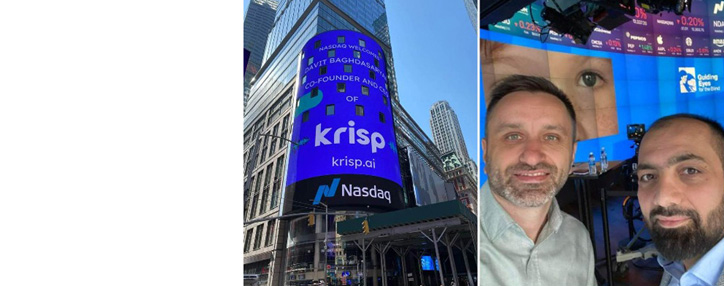 Презентация армянского стартапа Krisp состоялась на экране NASDAQ в Нью-Йорке Презентация армянского стартапа Krisp состоялась на экране NASDAQ в Нью-Йорке