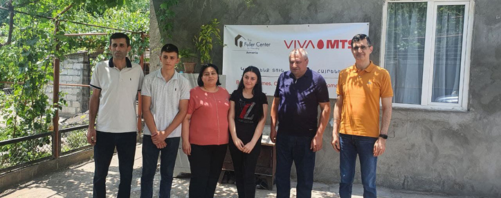 Viva-MTS и центр «Фуллер» окажут помощь в достройке нового дома в Ехегнадзоре семье из Арцаха Viva-MTS и центр «Фуллер» окажут помощь в достройке нового дома в Ехегнадзоре семье из Арцаха