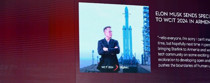 Маск надеется приехать в Ереван и планирует запустить Starlink в Армении