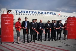 Состоялся первый рейс Turkish Airlines по маршруту Стамбул–Ереван–Стамбул