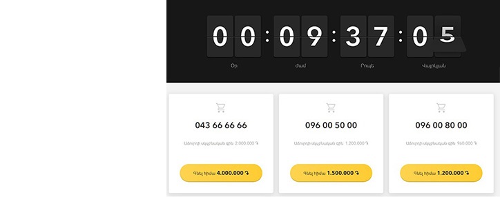 Մեկնարկում է Beeline-ի պրեմիում համարների աճուրդը