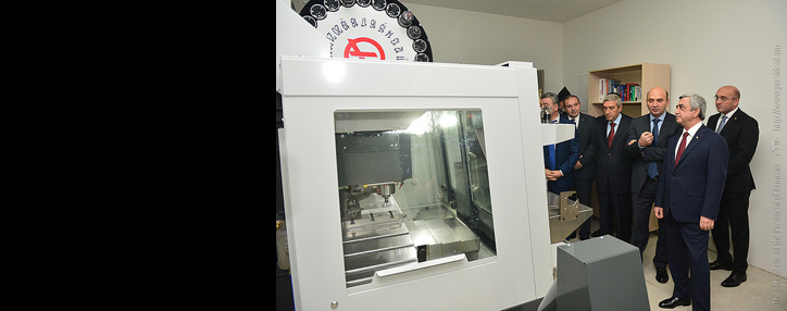 Президент Армении участвовал в открытии Ванадзорского технологического центра 