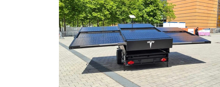 Tesla представила «солнечный» трейлер с интернетом SpaceX Starlink