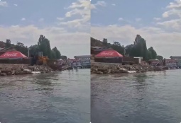Շինարարական աղբ՝ Սևանա լճում․ աղտոտվել է ջրային տարածք, գործը հասել է Դատախազություն (ՎԻԴԵՈ)