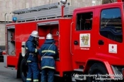 Արցախի պողոտայում խոշոր հրդեհ է․ դեպքի վայրում է 7 հաշվարկ