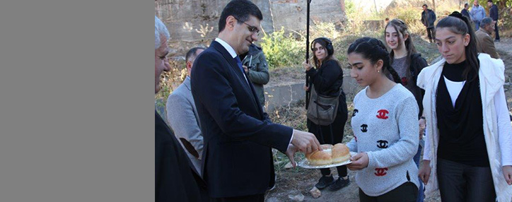 VivaCell-MTS полностью обеспечил энергосберегающими фонарями внешнего освещения приграничное село Мартирос