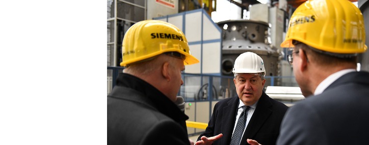 Передовые технологии Siemens будут применены в Армении Передовые технологии Siemens будут применены в Армении