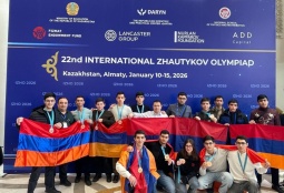 ՀՀ դպրոցականները 21 մեդալ են նվաճել Ալմաթիում անցկացված Ժաուտիկովյան միջազգային 22-րդ օլիմպիադայում