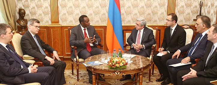 Президент Армении принял генерального директора Всемирного почтового союза 