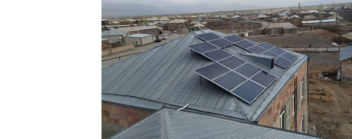 Система солнечного обогревания устанавливается в детсаду села Цовак при содействии VivaCell-MTS