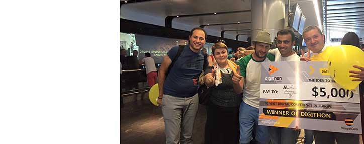 Команда Beeline Армения победила в международном конкурсе инновационных идей Digithon-2016