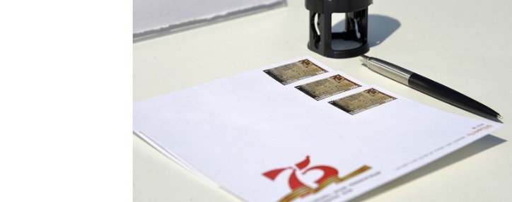 Երևանում Հայրենական Մեծ պատերազմում հաղթանակի 75-րդ տարեդարձին նվիրված նամականիշ է մարվել (ՖՈՏՈ)