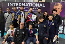 Юные борцы из Армении завоевали 8 медалей на международном турнире в Кишиневе 