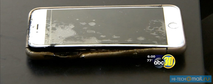 iPhone 6 Plus–ը վառվել է լիցքավորման ժամանակ