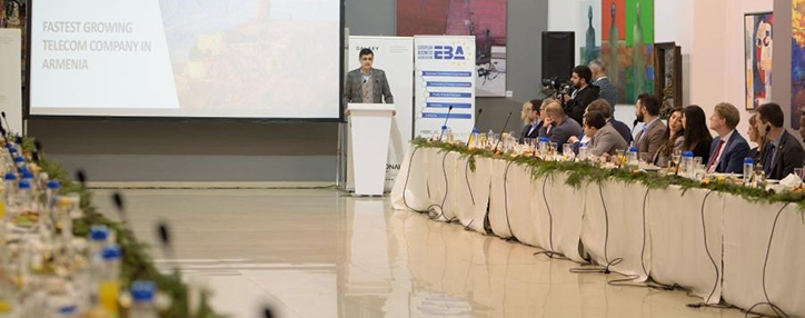 Հայաստանում հավատարմագրված դեսպաններ, Galaxy Group-ի և Ucom-ի առաջնորդները ելույթ են ունեցել Եվրոպական բիզնես ասոցացիայի ամենախոշոր միջոցառմանը