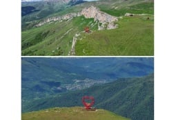 Դիմաց լեռան վրա տեղադրված սրտիկը կապամոնտաժվի