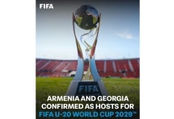 Чемпионат мира по футболу до 20 лет в 2029 году пройдет в Армении и Грузии