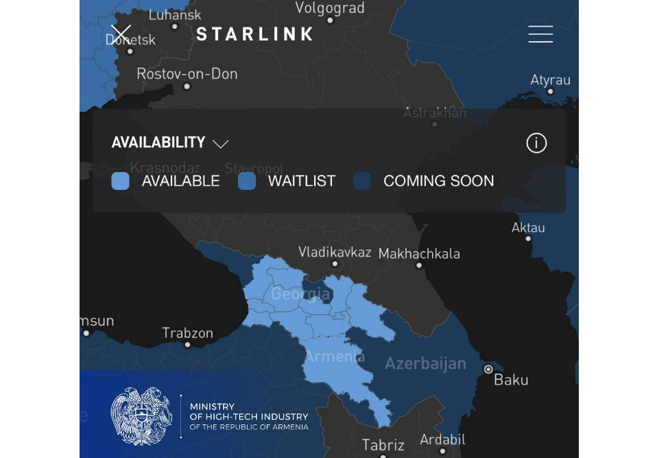 STARLINK официально в Армении – министр STARLINK официально в Армении – министр