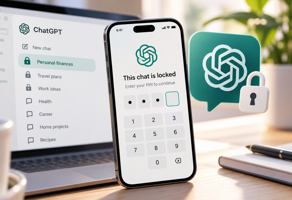 OpenAI внедряет в ChatGPT защиту отдельных чатов PIN-кодом