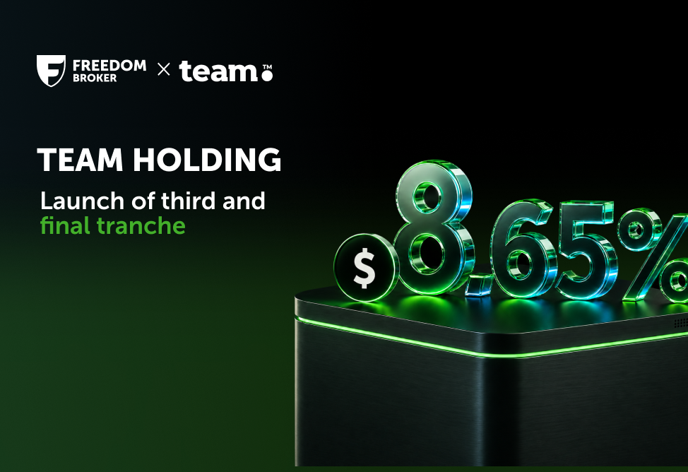 Team Holding Announces the Launch of the Third and Final Placement Phase of USD Bonds. Underwriter - Freedom Broker Armenia